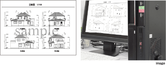 CADソフトを使用した算出